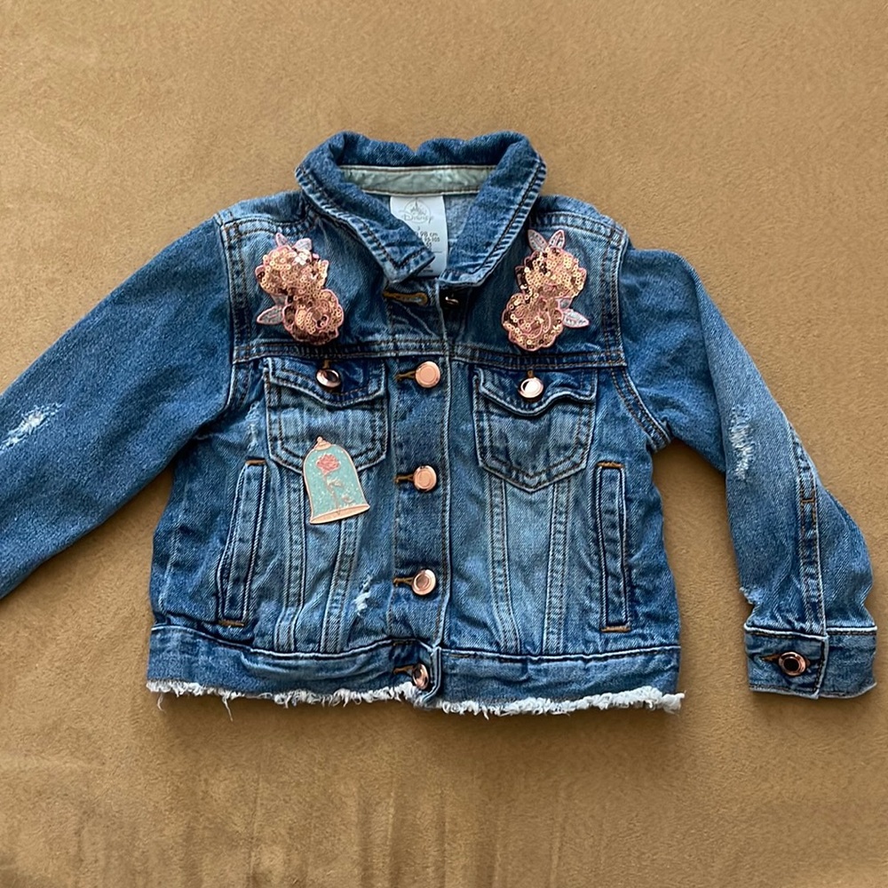 New without tags Disney Belle denim jacket